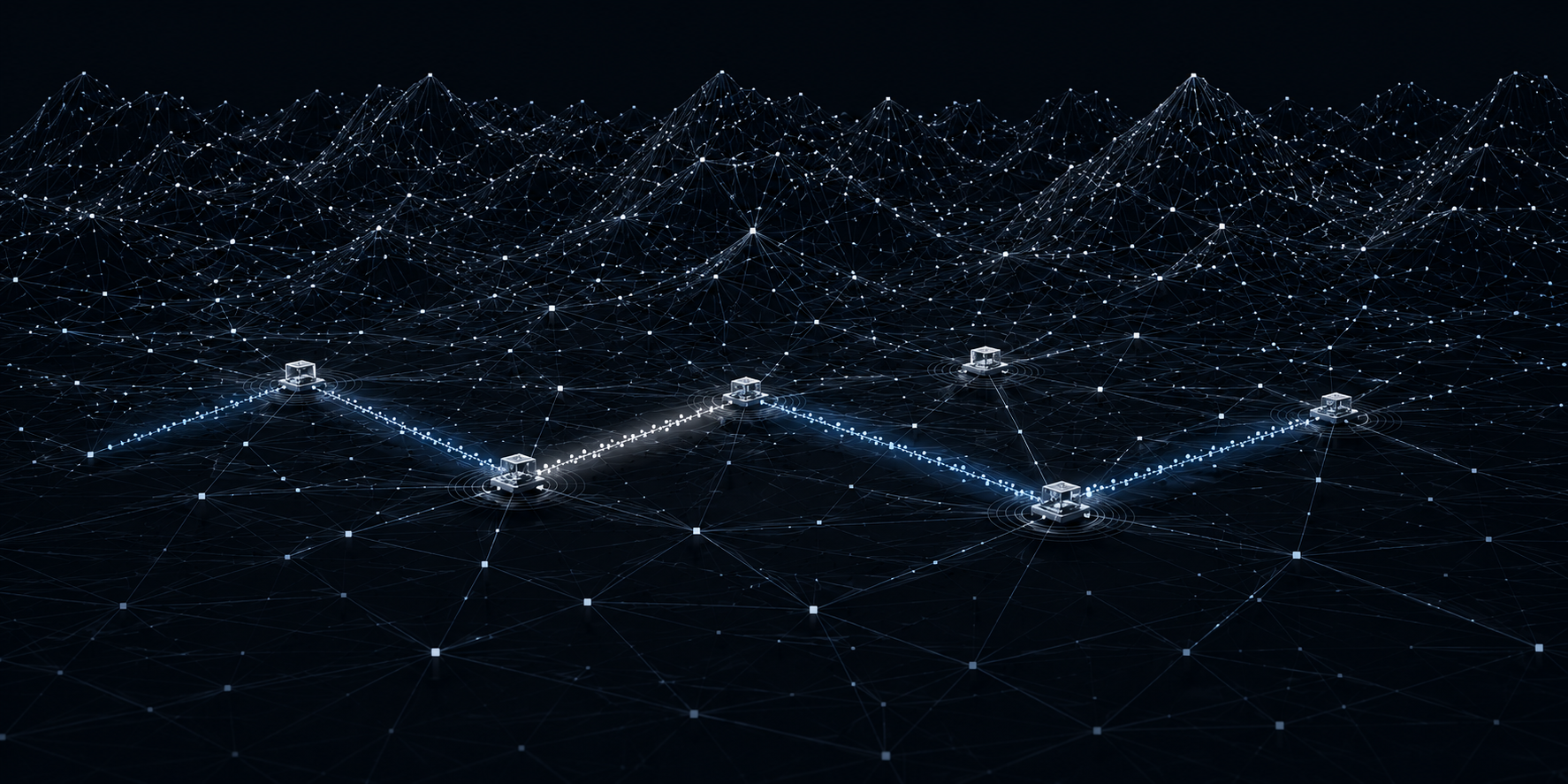 Autonomous systems network over northern terrain